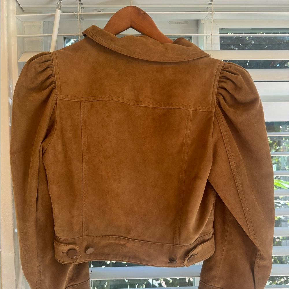 Alice + Olivia Brown Leather Jacket